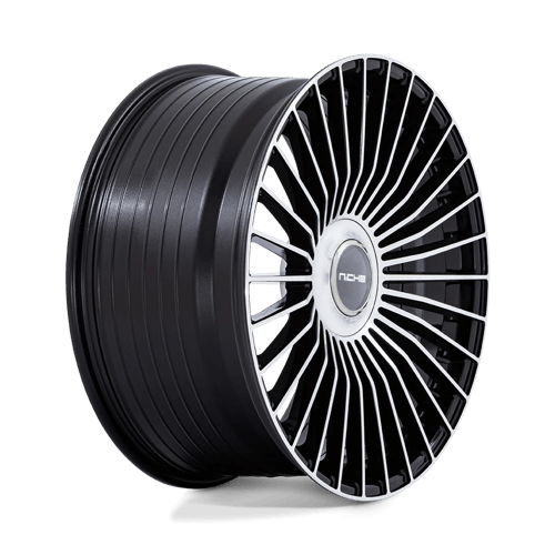 Niche 1Pc Nc282 Serene 20X9 +35 Gloss Black W/ Machined Face