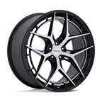Niche 1Pc Nc286 Riviera 20X9 +35 Gloss Black W/ Machined Face