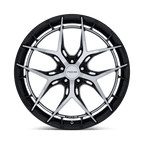 Niche 1Pc Nc286 Riviera 20X9.5 +15 Gloss Black W/ Machined Face