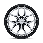 Niche 1Pc Nc286 Riviera 20X9 +35 Gloss Black W/ Machined Face