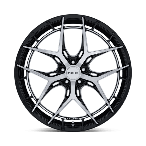 Niche 1Pc Nc286 Riviera 20X9 +35 Gloss Black W/ Machined Face