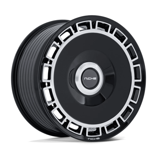 Niche 1Pc Nc287 Venice 22X10.5 +20 Gloss Black W/ Machined Face