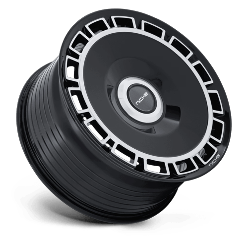 Niche 1Pc Nc287 Venice 22X9 +38 Gloss Black W/ Machined Face