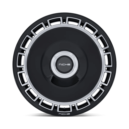 Niche 1Pc Nc287 Venice 20X9 +20 Gloss Black W/ Machined Face