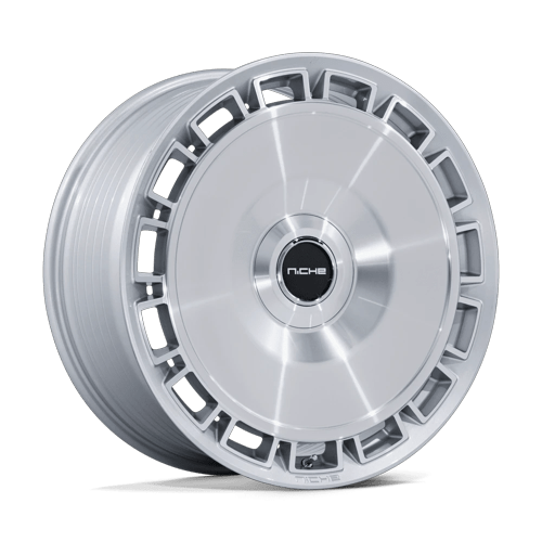 Niche 1Pc Nc287 Venice 20X10.5 +45 Gloss Silver W/ Machined Face