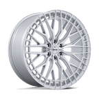 Niche 1Pc Nc288 Genoa 22X10 +20 Gloss Silver W/ Machined Face