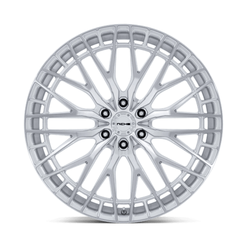 Niche 1Pc Nc288 Genoa 24X10 +30 Gloss Silver W/ Machined Face