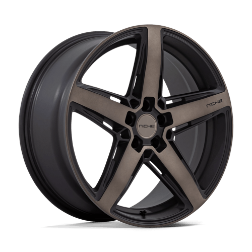 Niche 1Pc M271 Teramo 20X9.5 +25 Matte Black W Double Dark Tint