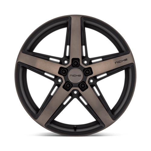 Niche 1Pc M271 Teramo 20X9.5 +25 Matte Black W Double Dark Tint