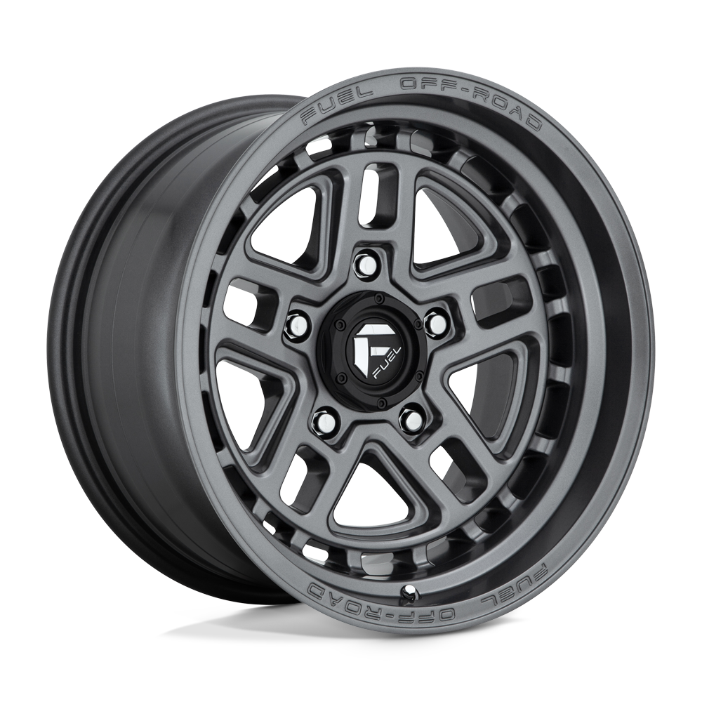Fuel 1Pc D668 Nitro 17X9 -12 Matte Gun Metal