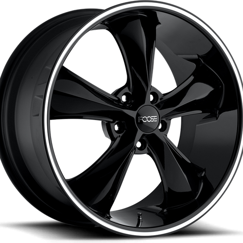 Foose 1Pc F104 Legend 20X10 +40 Gloss Black Milled