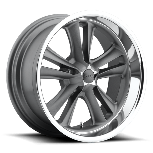 Foose 1Pc F099 Knuckle 18X8 +1 Matte Gun Metal Machined