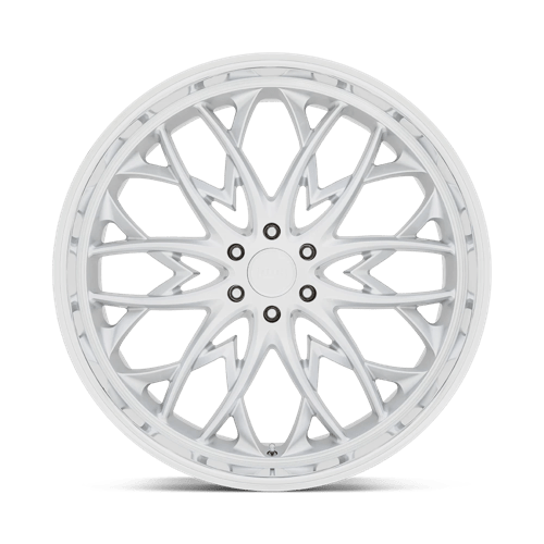 Dub 1Pc S264 Og 22X9.5 +25 Silver W/ Diamond Cut Lip