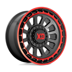 Xd Xd856 Omega 17X9 +0 Satin Black Mach Lip Red Tint