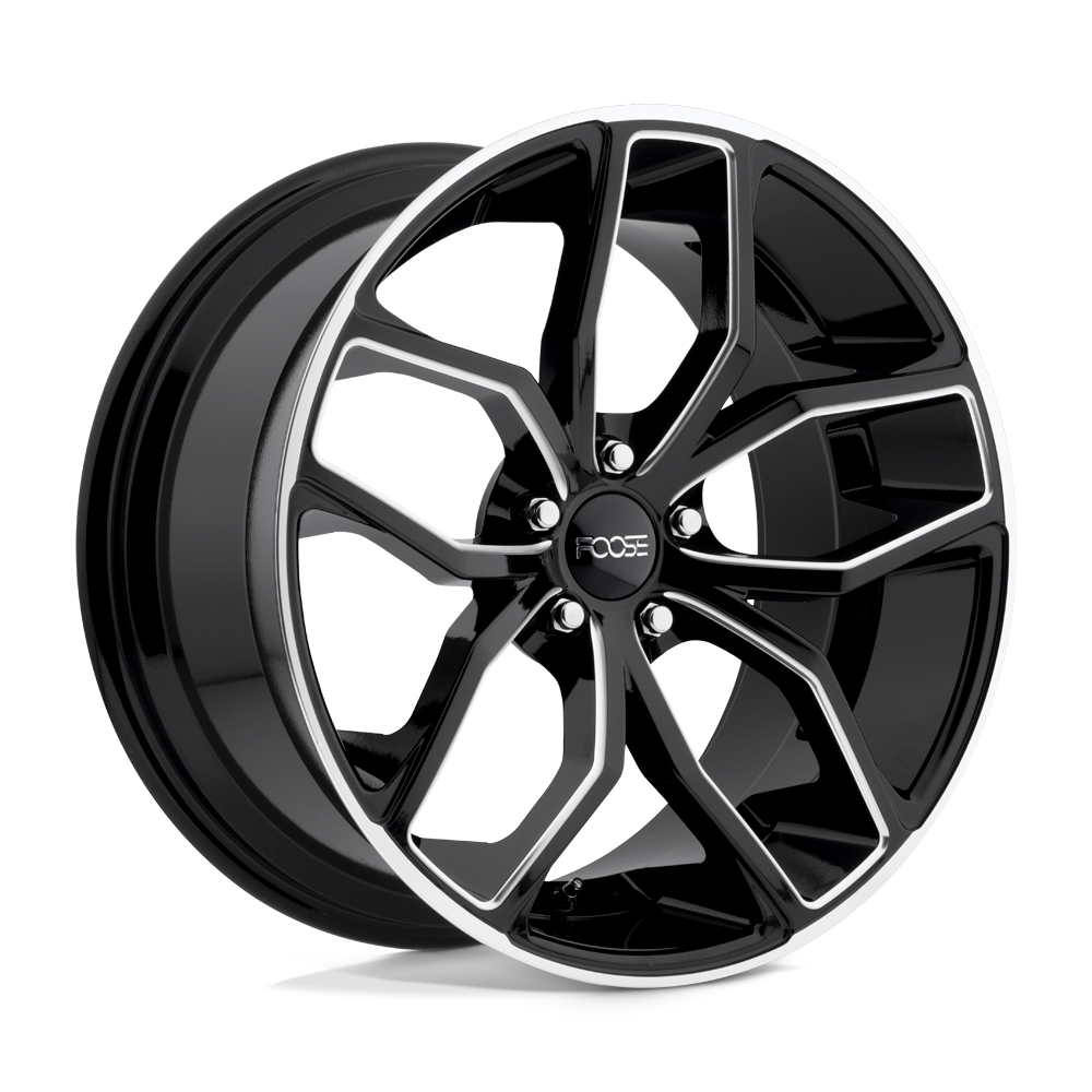 Foose 1Pc F150 Outcast 20X10 +40 Gloss Black Milled