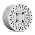 Black Rhino Hard Alloys - Utv Parker Utv Beadlock 15X7 +36 Silver W/ Mirror Cut Face