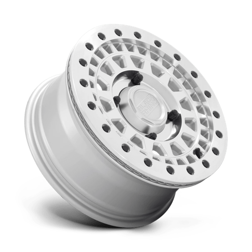 Black Rhino Hard Alloys - Utv Parker Utv Beadlock 15X7 +51 Silver W/ Mirror Cut Face