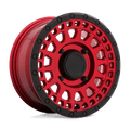 Black Rhino Hard Alloys - Utv Parker Utv 14X7 +51 Candy Red W/ Black Lip
