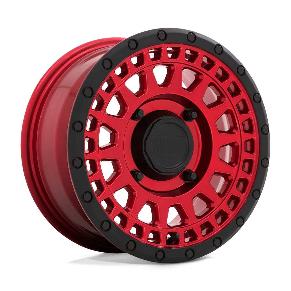 Black Rhino Hard Alloys - Utv Parker Utv 14X7 +52 Candy Red W/ Black Lip