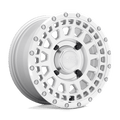 Black Rhino Hard Alloys - Utv Parker Utv 14X7 +51 Silver W/ Mirror Cut Face