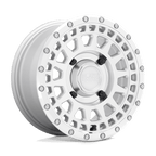 Black Rhino Hard Alloys - Utv Parker Utv 14X7 +51 Silver W/ Mirror Cut Face