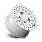 Black Rhino Hard Alloys - Utv Parker Utv 15X7 +51 Silver W/ Mirror Cut Face