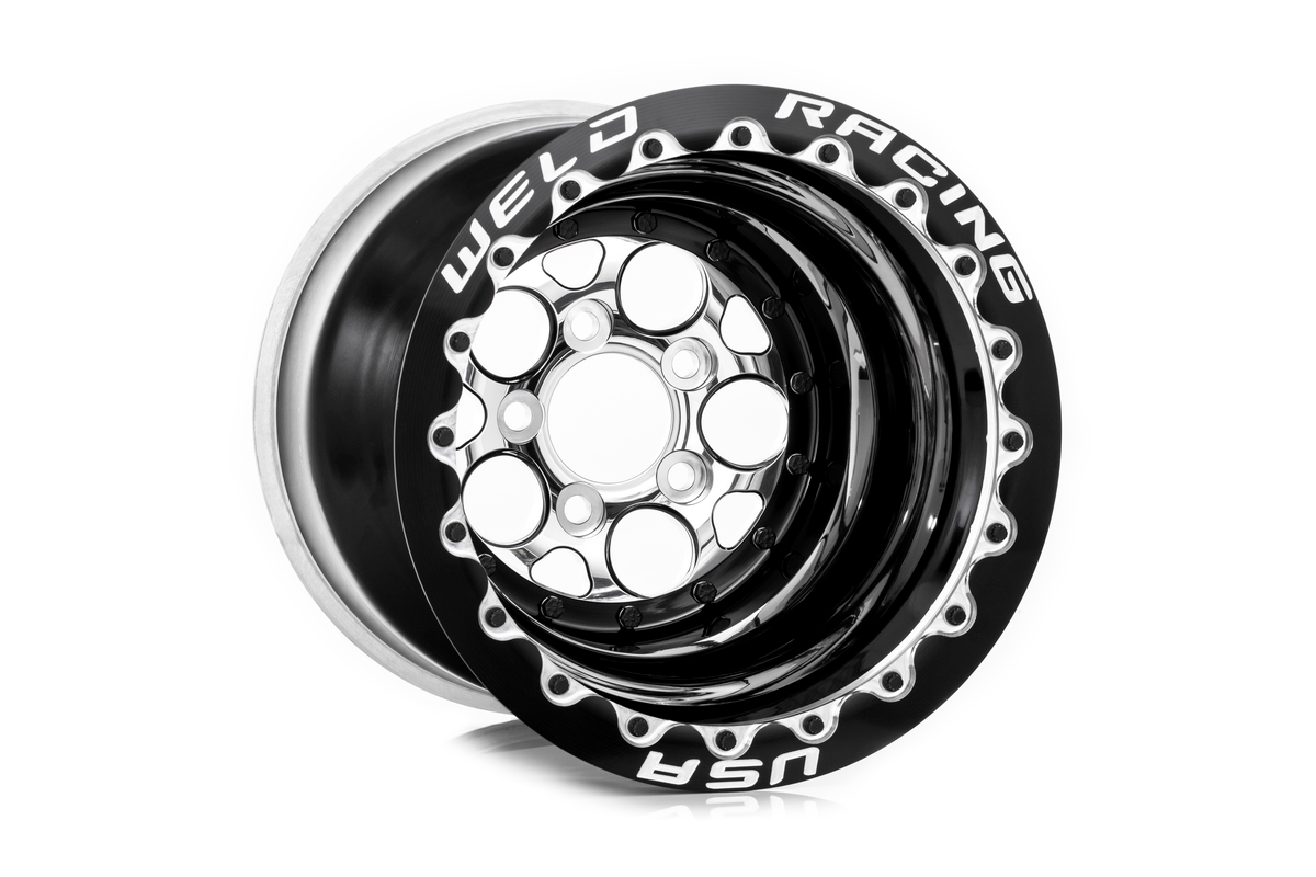 WELD Racing Magnum 16X16 -114 Polished Center - Black Shell