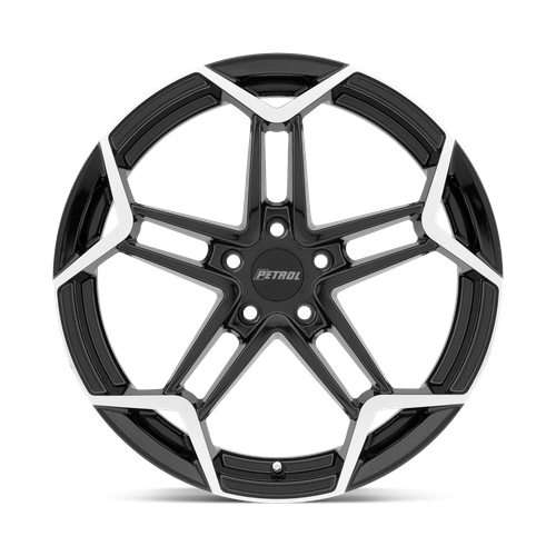 Petrol P1A 19X8 +40 Gloss Black W/ Mach Cut Face