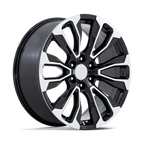 Performance Replicas Pr211 24X10 +31 Gloss Black Machined Face