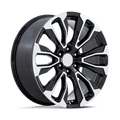 Performance Replicas Pr211 26X10 +31 Gloss Black Machined Face