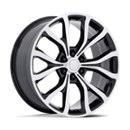 Performance Replicas Pr230 22X9.5 +44 Gloss Black W/ Machined Face