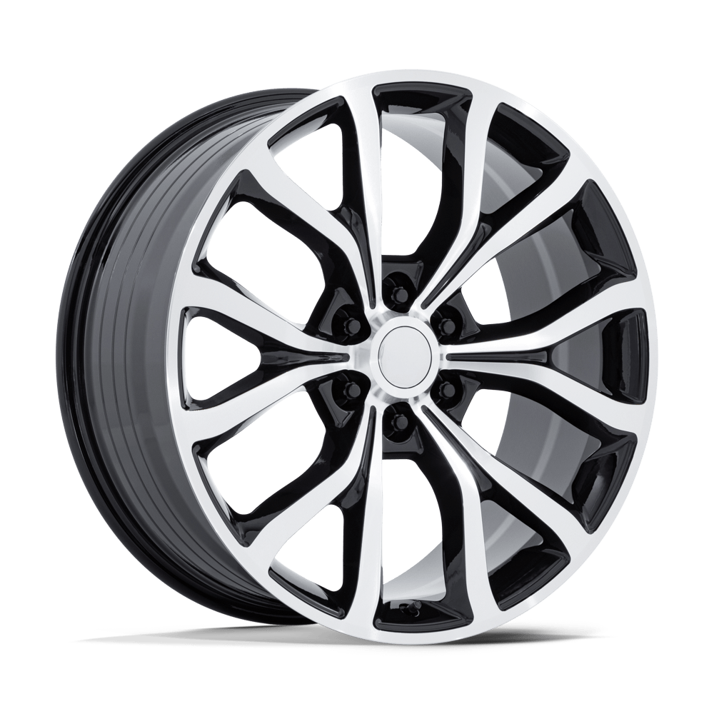 Performance Replicas Pr230 22X9.5 +44 Gloss Black W/ Machined Face