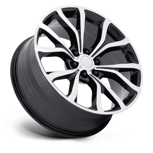Performance Replicas Pr230 24X10 +31 Gloss Black W/ Machined Face