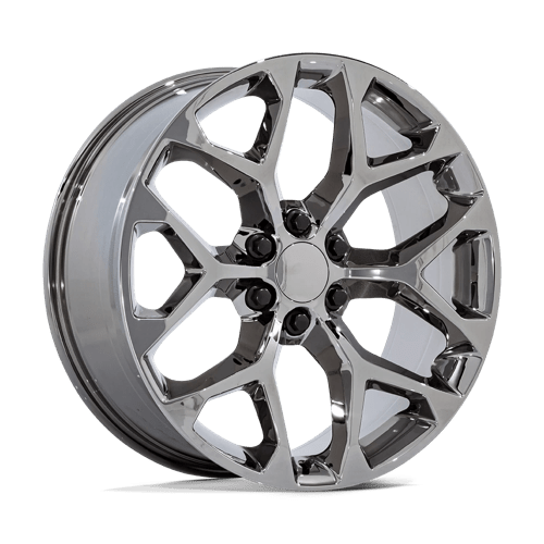 Performance Replicas Pr176 22X9 +24 Gloss Black Machined Blue Mill