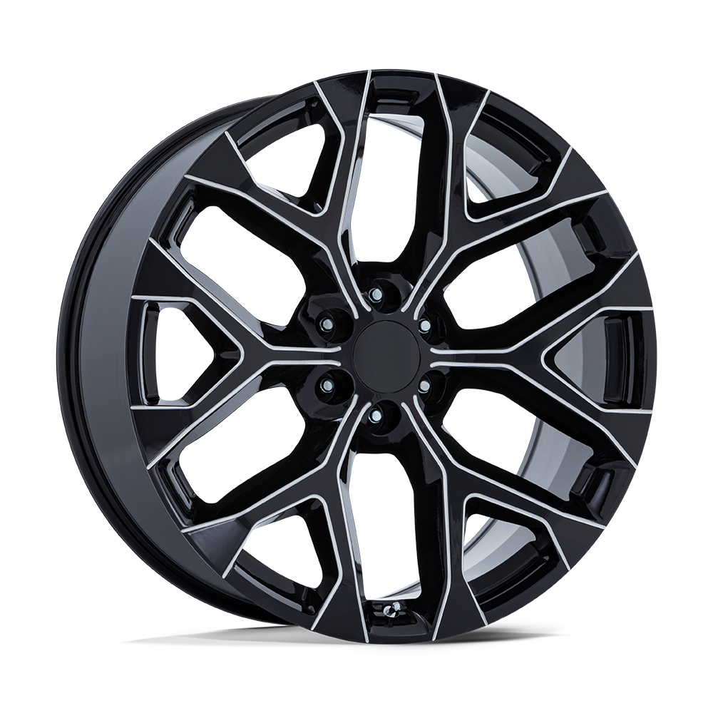 Performance Replicas Pr177 24X10 +24 Gloss Black Milled