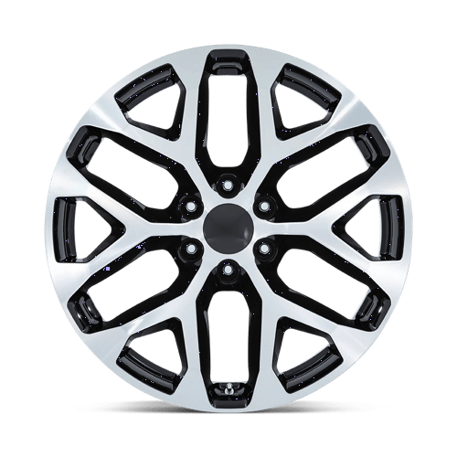 Performance Replicas Pr177 22X9 +24 Gloss Black Machined Face