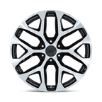 Performance Replicas Pr177 26X10 +24 Gloss Black Machined Face