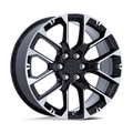 Performance Replicas Pr224 22X9 +28 Gloss Black W/ Machined Face