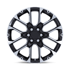 Performance Replicas Pr224 22X9 +28 Gloss Black W/ Machined Face