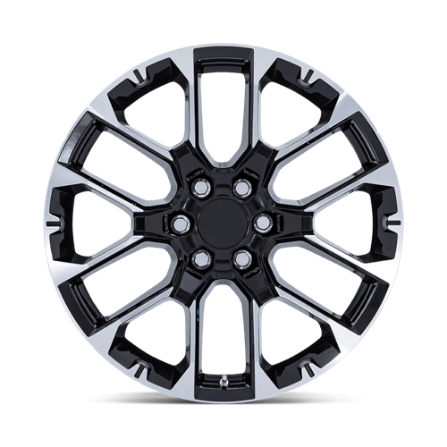 Performance Replicas Pr224 22X9 +28 Gloss Black W/ Machined Face