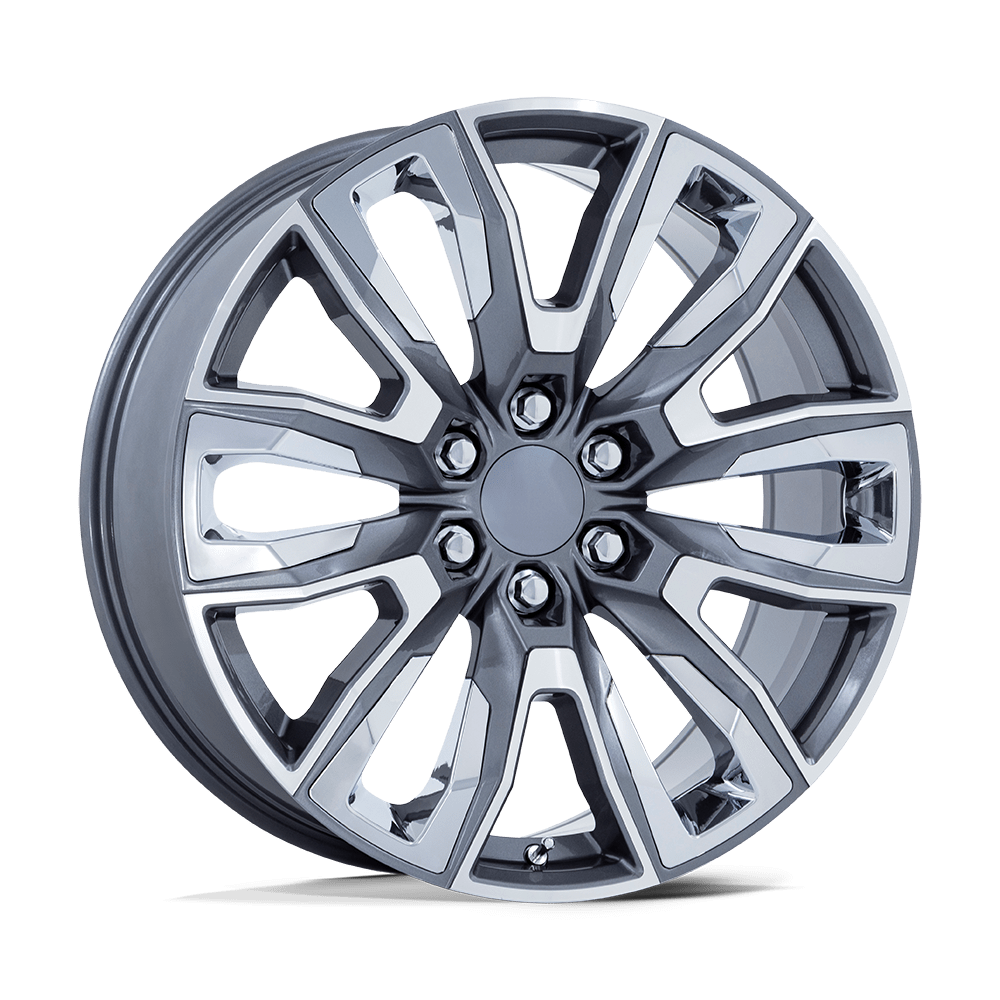 Performance Replicas Pr225 24X10 +31 Gloss Gunmetal Mach W/ Chr Acc