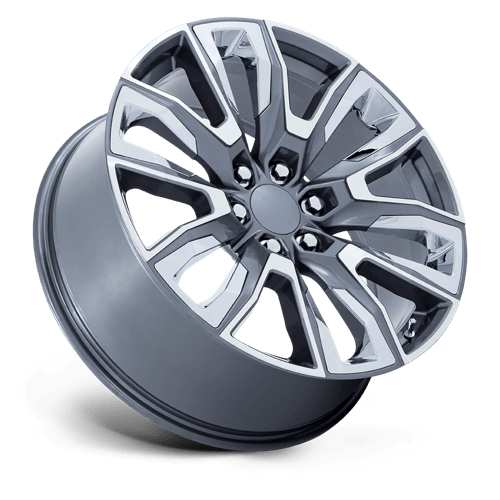 Performance Replicas Pr225 24X10 +31 Gloss Gunmetal Mach W/ Chr Acc