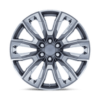 Performance Replicas Pr225 22X9 +28 Gloss Gunmetal Mach W/ Chr Acc