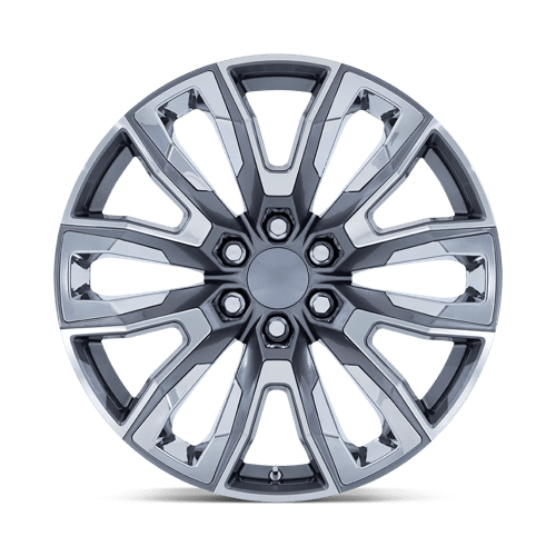 Performance Replicas Pr225 24X10 +31 Gloss Gunmetal Mach W/ Chr Acc