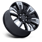 Performance Replicas Pr225 22X9 +28 Gloss Black W/ Chrome Accents