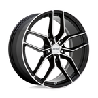 Petrol P5C 18X8 +40 Gloss Black W/ Mach Cut Face
