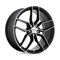 Petrol P5C 18X8 +40 Gloss Black W/ Mach Cut Face