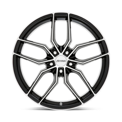 Petrol P5C 19X8 +40 Gloss Black W/ Mach Cut Face