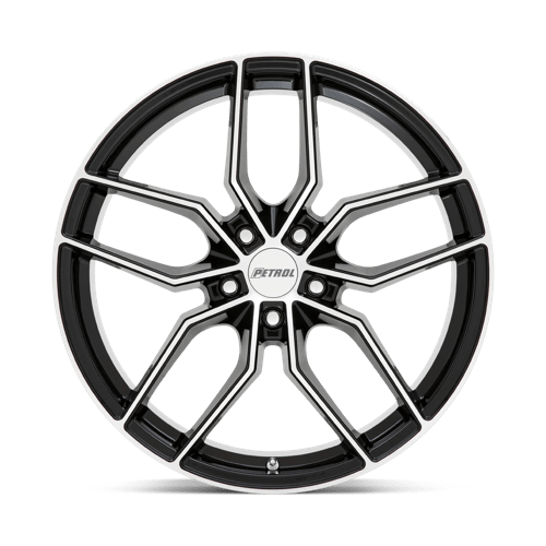 Petrol P5C 18X8 +35 Gloss Black W/ Mach Cut Face