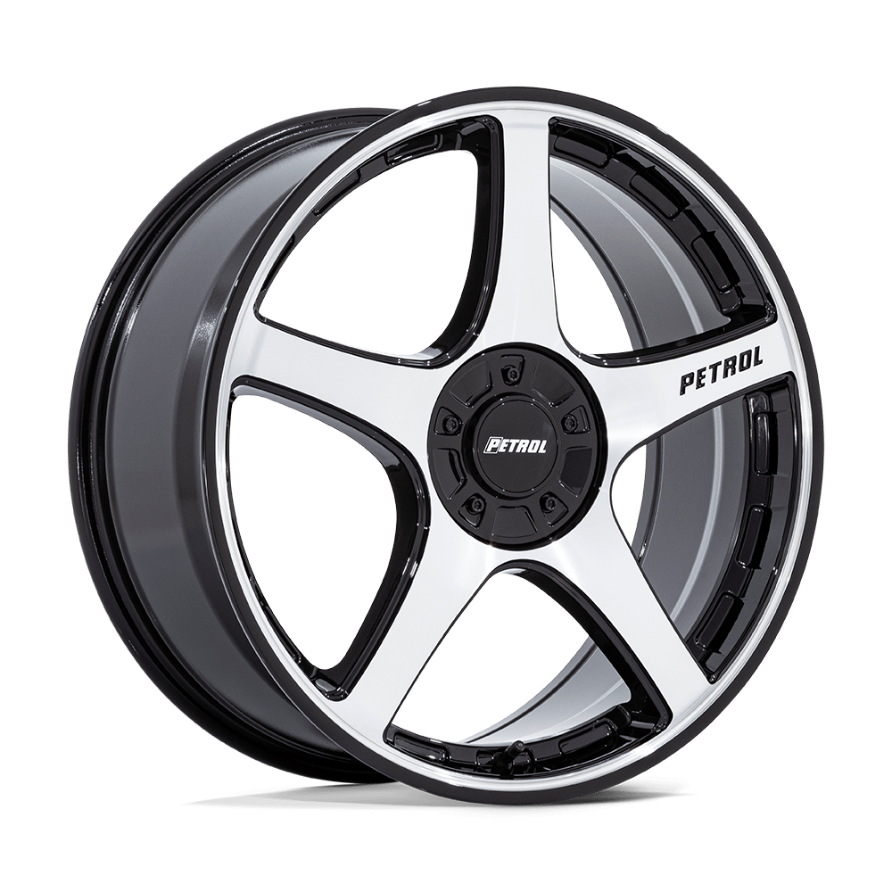 Petrol Pe003 P2E 20X8.5 +35 Gloss Black W/ Machined Face